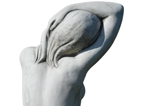 Beeld Zittende Vrouw  - 50 cm - Steen