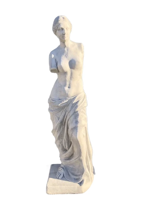 Beautiful stone statue of venus of Milo, a well-known and beautiful statue.