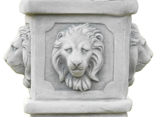 Pedestal with Lion Heads - 47 cm - Stone