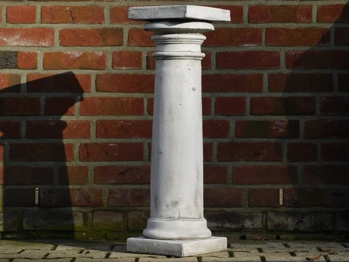 Stone pedestal - Round Square - 80 cm - Column