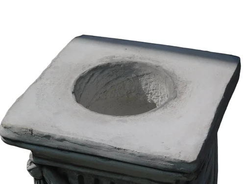 Pedestal with Drapery - 75 cm - Stone
