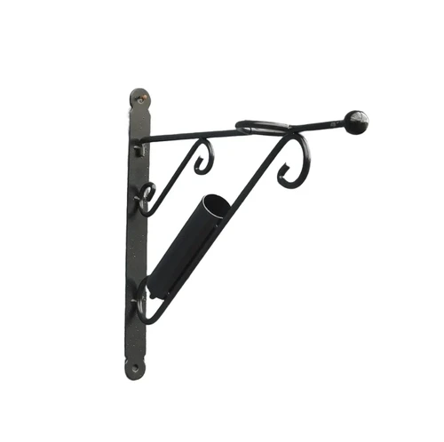 2-in-1 Vlaggenstokhouder - zwart
