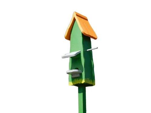 Handgemaakt vogelhuis - hout - 180cm