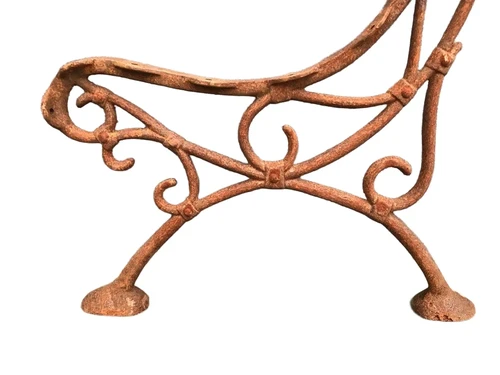 set of loose bench side parts, heavy cast iron supports