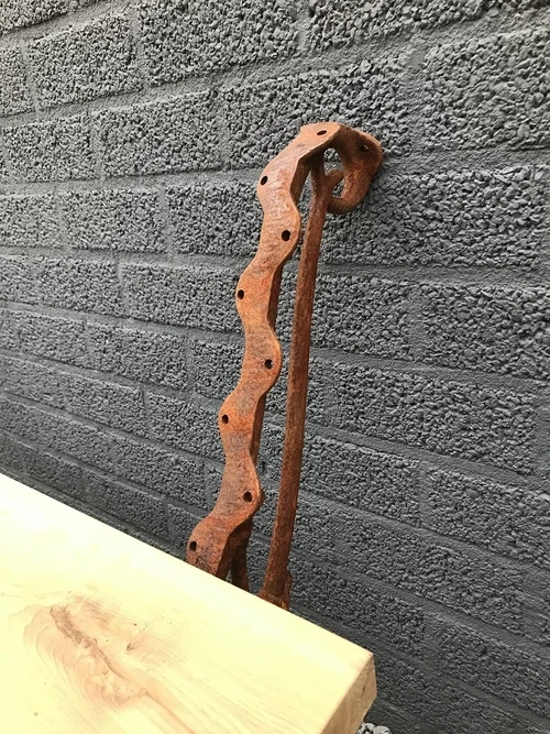 set of loose bench side parts, heavy cast iron supports
