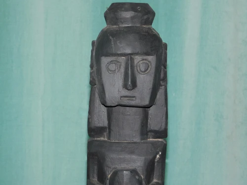 Set van 4 handgesneden Asmat beelden - Tibal Art Wood