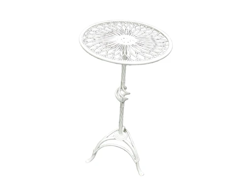 Tafel van smeedijzer, creme wit