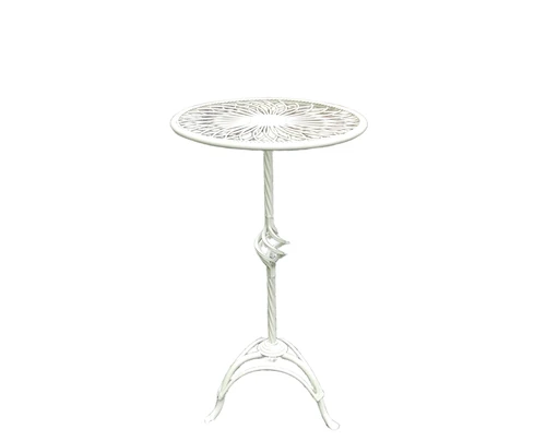 Tafel van smeedijzer, creme wit