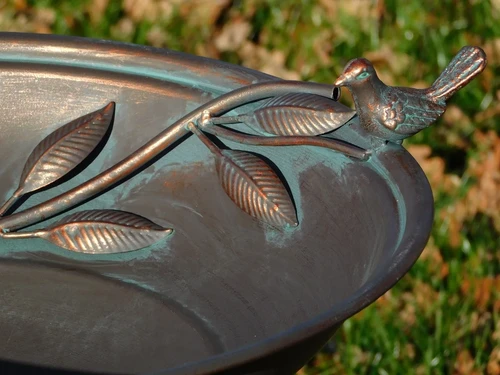 Elegant Standing Bird Bath - 78 cm - Iron