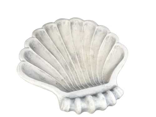 Shell-shaped Birdbath - approx. 55 cm - Stone