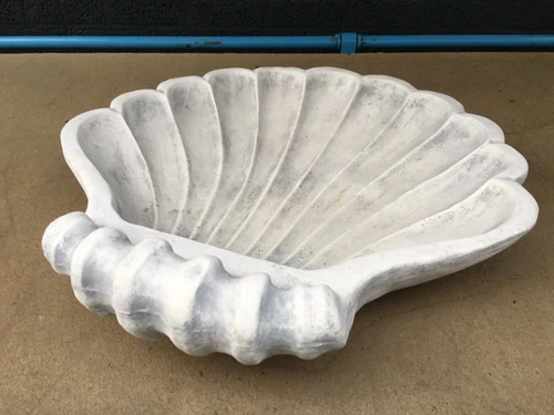 Shell-shaped Birdbath - approx. 55 cm - Stone