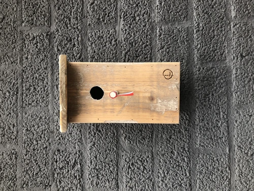 Uniek vogelhuis met Nederlandse vlag