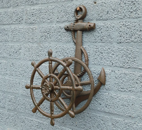 Anker Water Hose Holder – Brown – Cast Iron