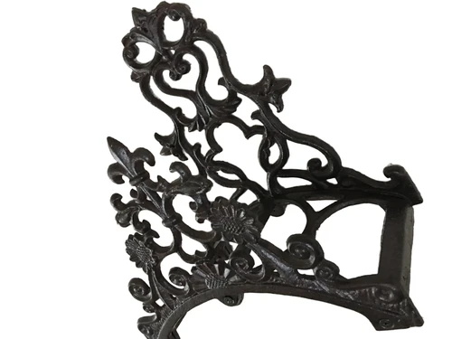  Water hose holder, metal holder, weather resistant cast iron brown