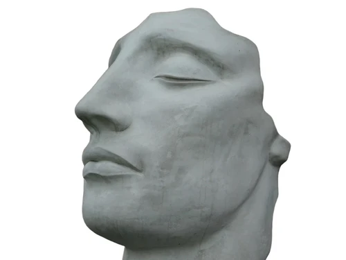 Unique sculpture The Face - 135 cm - Stone