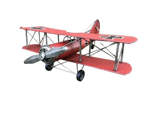 Metalen schaalmodel van een vliegtuig uit de WW2, een Luftwaffe schaalmodel
