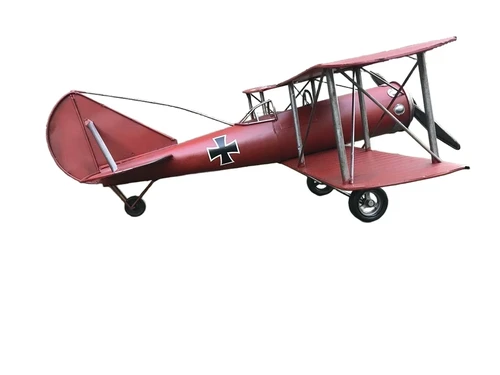 Metalen schaalmodel van een vliegtuig uit de WW2, een Luftwaffe schaalmodel