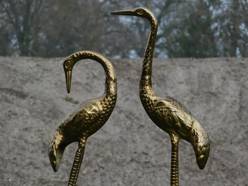 Kranichsatz XL - gold - alu