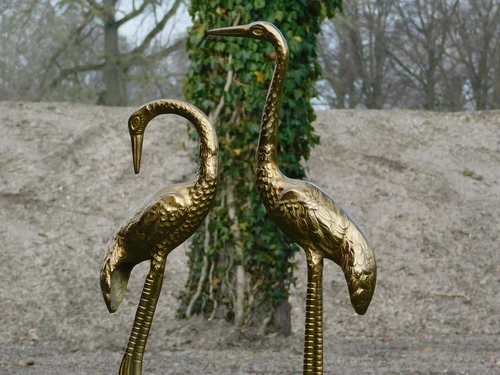 Kranichsatz XL - gold - alu
