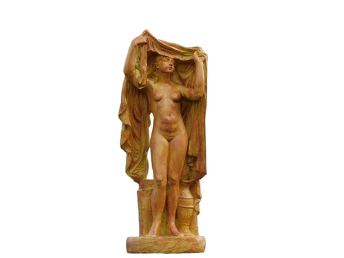 Statue Naked Woman Draped - 67 cm - Polystone