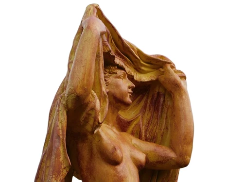 Statue Naked Woman Draped - 67 cm - Polystone
