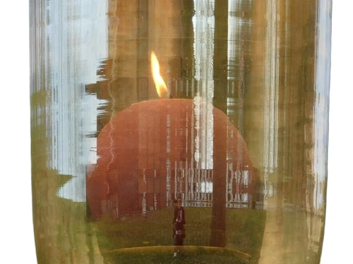 Standing Candlestick - 110 cm - Glass and Metal