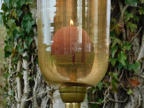 Standing Candlestick - 110 cm - Glass and Metal
