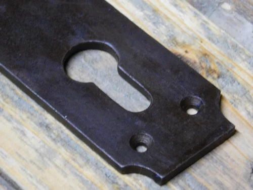 Vintage Deurplaat - PC 92 - Gietijzer - Antiek Bruin