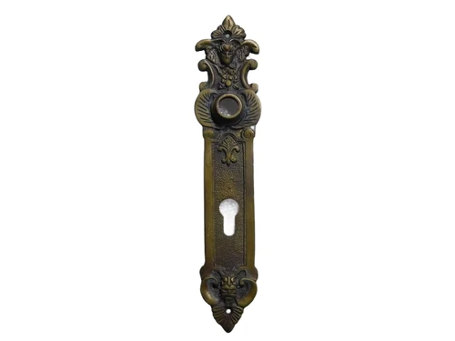 Vintage Door Plate Angel - PC 92 - Antique Brass