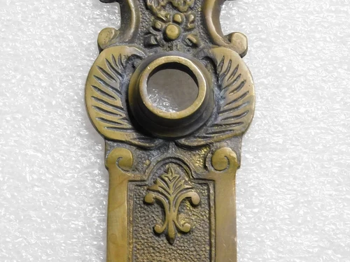 Vintage Door Plate Angel - PC 92 - Antique Brass