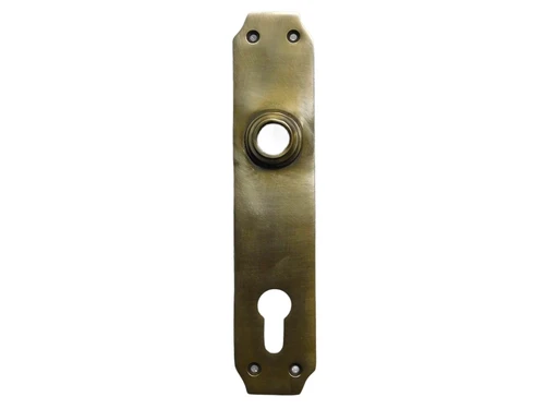 Vintage Door Plate - PC 92 - Antique Brass