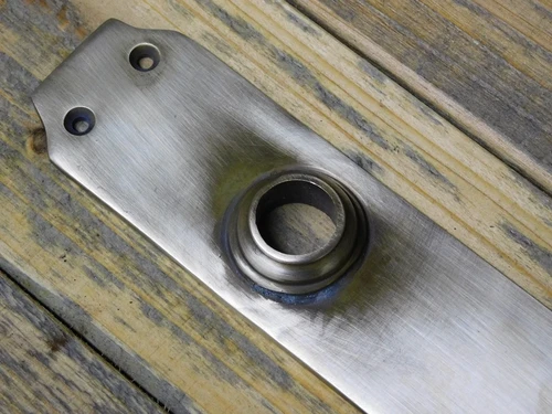 Vintage Door Plate - PC 92 - Antique Brass