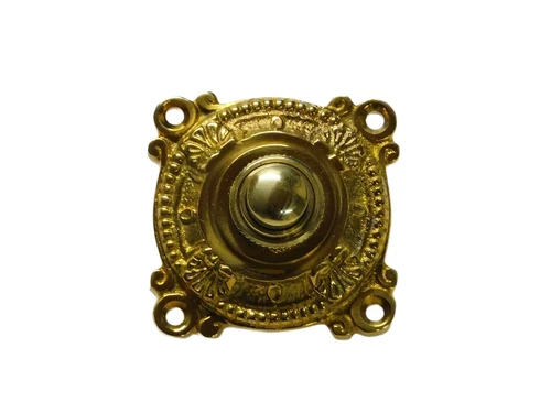 Doorbell - 5 x 5 cm - Polished Brass