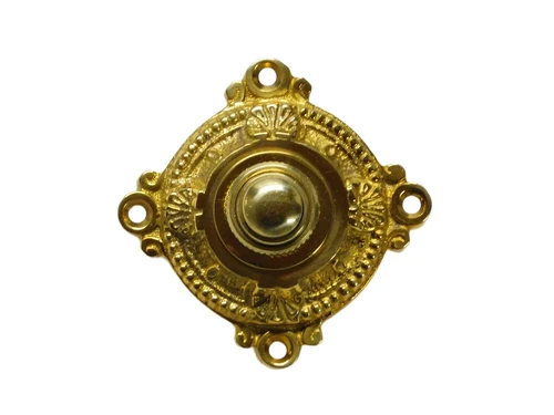 Doorbell - 5 x 5 cm - Polished Brass