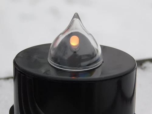 Electric Grave Candle - Black - Lantern