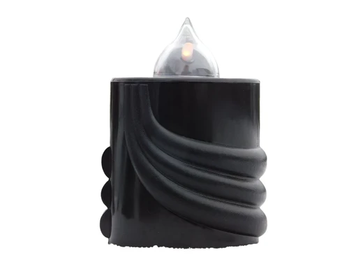 Granite Grave Lantern - Black with Gold