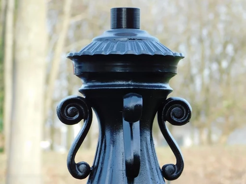 Pedestal for Outdoor Lamp - 46 cm - Black - Aluminium