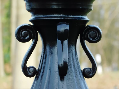 Pedestal for Outdoor Lamp - 46 cm - Black - Aluminium