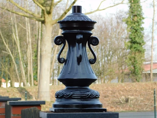 Pedestal for Outdoor Lamp - 46 cm - Black - Aluminium