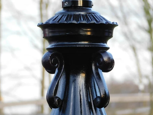 Außenleuchte auf Sockel – 103 cm – Schwarz