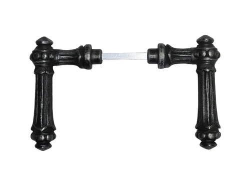 Oxford Door Handles Set - Cast Iron Galvanised