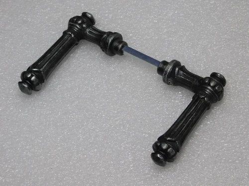 Oxford Door Handles Set - Cast Iron Galvanised