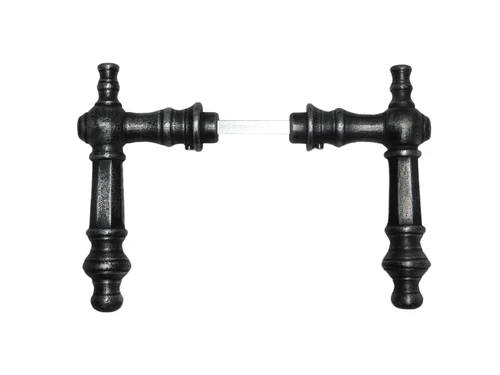 Victoria Door Handles Set - Cast Iron Galvanised
