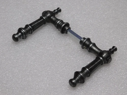 Victoria Door Handles Set - Cast Iron Galvanised