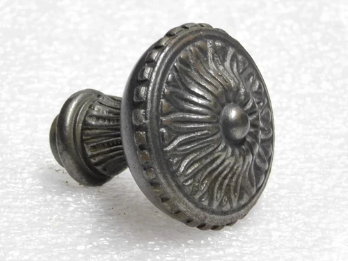 Fixed Door Knob Milano - Cast Iron Galvanised