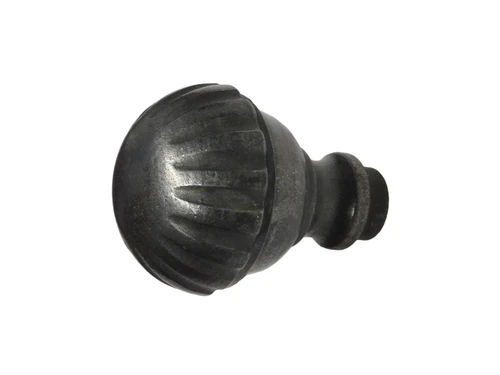 Fixed Door Knob Lyon - Cast Iron Galvanised
