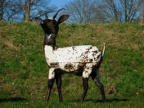 Goat Statue - 107 x 80 cm - Handmade from Metal