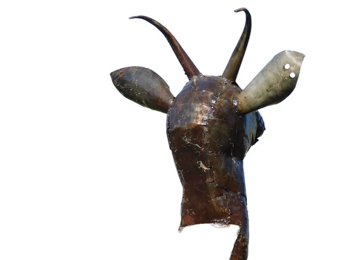 Goat Statue - 107 x 80 cm - Handmade from Metal