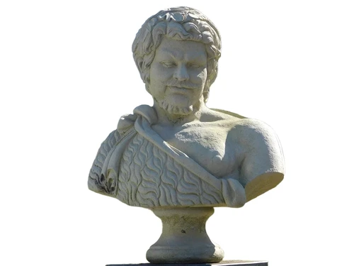 Vintage Bust of Hadrian - 68 cm - Stone