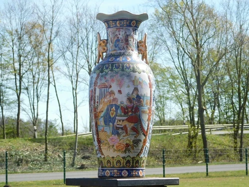 Set of Vintage Vases - 60 cm - Porcelain - Asian Style
